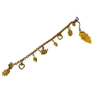 Ines de la Fressange Gold Pendants Chain Bracelet